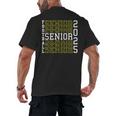 Football Senior Night Football Senior 2025 Graduation 56 Men's Back Print T-Shirt