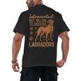 Fox Red Labrador Retriever Introvert Foxred Lab Men's Back Print T-Shirt