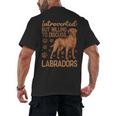 Fox Red Labrador Retriever Introvert Foxred Lab Men's Back Print T-Shirt Fox Red Labrador Retriever Introvert Foxred Lab Men's Back Print T-Shirt
