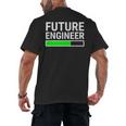 Future Engineer Loading Bar Cool Graduation Men's Back Print T-Shirt