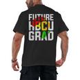 Future HBCU Graduate Afro Girls College Graduation Men's Back Print T-Shirt