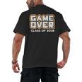 Game Over Class Of 2018 Graduation Shirt Men's Back Print T-Shirt