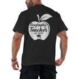 Geography Teacher Est 2018 School GraduationShirt Men's Back Print T-Shirt