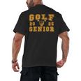 Golf Senior Night Golf Senior 2025 Graduation 14 Men's Back Print T-Shirt