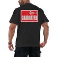 Graduate Class Of 2025 Senior Graduation End Of School Year Men's Back Print T-Shirt