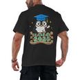 Graduate Penguin Class Of 2025 Kids Graduation Men's Back Print T-Shirt