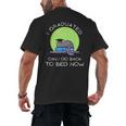 I Graduated Can I Go Back To Bed Now Cat Graduation For Men Women Girls Kids Men's Back Print T-Shirt