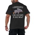 I Graduated Can I Go Back To Bed Now Koala Bear Graduation Men's Back Print T-Shirt