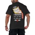 I Graduated Can I Go Back To Sleep Now Graduation Men's Back Print T-Shirt