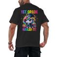 Graduation 1st Grade Unicorn Nailed It Girls Grad Magical Men's Back Print T-Shirt