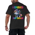 Graduation I Crushed 2nd Grade Unicorn Girls Grad Magical Men's Back Print T-Shirt