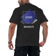 Graduation Graduated Music Degree University College Student Men's Back Print T-Shirt