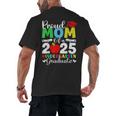 Graduation Proud Mom Of 2025 Kindergarten Graduate Men's Back Print T-Shirt