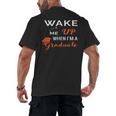 Graduation Shirt High School And College For Sleepy Graduate Men's Back Print T-Shirt