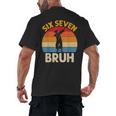 Graduation Six Seven Bruh Dabbing 67 Meme 6 7 Boys Kids Men's Back Print T-Shirt