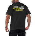 Graduation Student Grad School Class Senior Cute Men's Back Print T-Shirt