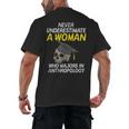 Graduation Student Who Majors In Anthropology Men's Back Print T-Shirt