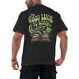 Groovy It's Good Luck To Read St Patrick's Day Book Lucky Men's Back Print T-Shirt Groovy It's Good Luck To Read St Patrick's Day Book Lucky Men's Back Print T-Shirt