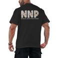 Groovy NNP Neonatal Nurse Practitioner Floral Graduation Men's Back Print T-Shirt