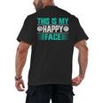 This Is My Happy Face Introvert Men's Back Print T-Shirt This Is My Happy Face Introvert Men's Back Print T-Shirt