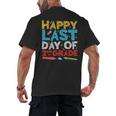 Happy Last Day Of 2nd Grade Shirt Second Grade Graduation Men's Back Print T-Shirt