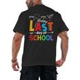 Happy Last Day Of School Teacher Women Student Graduation Men's Back Print T-Shirt