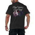Happy Valentines Day Self Introvert Humor Antisocial Men's Back Print T-Shirt Happy Valentines Day Self Introvert Humor Antisocial Men's Back Print T-Shirt