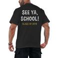 High School Graduation Class Of 2018 Shirt Men's Back Print T-Shirt