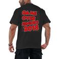 High School Graduation Tshirt Game Over Senior Class Of 2018 Men's Back Print T-Shirt