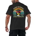 High School Level Complete Graduation Senior Students Men's Back Print T-Shirt