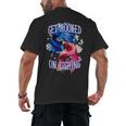 Hooked On Fishing Introvert Sayings Antisocial Quotes Men's Back Print T-Shirt Hooked On Fishing Introvert Sayings Antisocial Quotes Men's Back Print T-Shirt