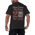 Horror Book Club Creepy Reader Gothic Fiction Thriller Fan Men's Back Print T-Shirt Horror Book Club Creepy Reader Gothic Fiction Thriller Fan Men's Back Print T-Shirt