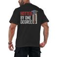 Hotter By One Degree Phd MBA College Graduation Men's Back Print T-Shirt