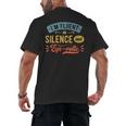 I'm Fluent In Silence And Eye-Rolls Introverts Men's Back Print T-Shirt I'm Fluent In Silence And Eye-Rolls Introverts Men's Back Print T-Shirt