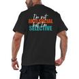 I'm Not Anti-Social But I'm Selective Introvert Men's Back Print T-Shirt