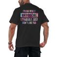 I'm Not Antisocial I Probably Just Don't Like You Introvert Men's Back Print T-Shirt