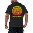 I'm Outstanding Retro Introvert Mountain Trip Lover Men's Back Print T-Shirt I'm Outstanding Retro Introvert Mountain Trip Lover Men's Back Print T-Shirt