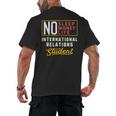 International Relations Major Student Shirt Graduation Men's Back Print T-Shirt