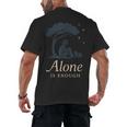 Introvert Alone Is Enough Social Battery Low Antisocial Men's Back Print T-Shirt Introvert Alone Is Enough Social Battery Low Antisocial Men's Back Print T-Shirt