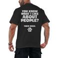 Introvert Animal Dog Owner Men's Back Print T-Shirt