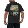 Introvert Bigfoot Sasquatch Loch Ness Monster Bruh Men's Back Print T-Shirt