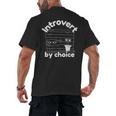 Introvert By Choice Introverted Men's Back Print T-Shirt Introvert By Choice Introverted Men's Back Print T-Shirt