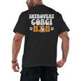 Introvert Corgi Mom Dog Pet Morca Works Dog For Men Women Men's Back Print T-Shirt