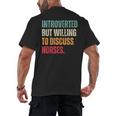 Introvert Cute Horse Lover Horse Riding Equestrian Men's Back Print T-Shirt