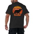 Introvert Retro Sunset Capybara Tee Men's Back Print T-Shirt