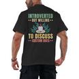 Introvert Saying Antisocial Sarcasm Introverts Men's Back Print T-Shirt Introvert Saying Antisocial Sarcasm Introverts Men's Back Print T-Shirt