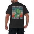 Introvert Selectively Social Anti-Social Shy Men's Back Print T-Shirt Introvert Selectively Social Anti-Social Shy Men's Back Print T-Shirt