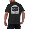 Introvert Space Helmet I Need Space Men Women Men's Back Print T-Shirt