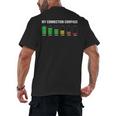 Introvert Tired Battery Men's Back Print T-Shirt