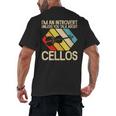 Im An Introvert Unless You Talk About Cellos Men's Back Print T-Shirt Im An Introvert Unless You Talk About Cellos Men's Back Print T-Shirt